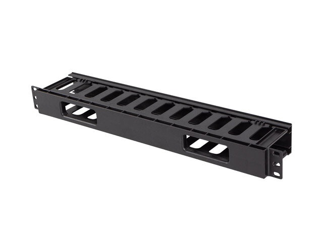 19" KABELHANTERINGSPLAST 1U TYP A SVART LANBERG
