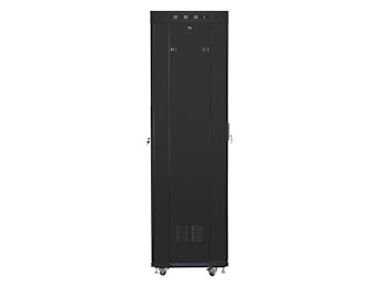 RACKSKÅP 19" FRISTÅENDE 42U/600X600 (FLAT PACK) MED NÄTDÖRR LCD SVART LANBERG V2