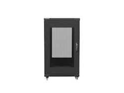 RACKSKÅP 19" FRISTÅENDE 22U/600X800 (FLAT PACK) MED NÄTDÖRR SVART LANBERG