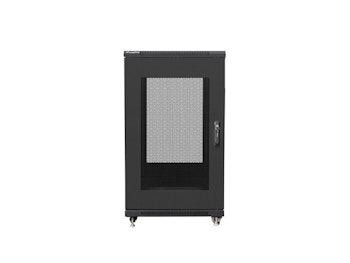 RACKSKÅP 19" FRISTÅENDE 22U/600X800 (FLAT PACK) MED NÄTDÖRR SVART LANBERG