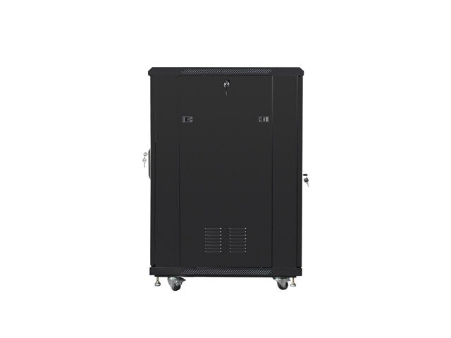 RACKSKÅP 19" FRISTÅENDE 22U/600X800 (FLAT PACK) MED NÄTDÖRR SVART LANBERG