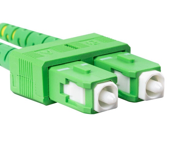 FIBEROPTISK PATCHKABEL SM LC/UPC-SC/APC DUPLEX 1M LSZH G657A1 3,0MM GUL LANBERG