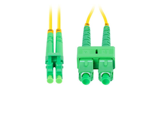 FIBEROPTISK PATCHKABEL SM SC/APC-LC/APC DUPLEX 1M LSZH G657A1 3,0MM GUL LANBERG