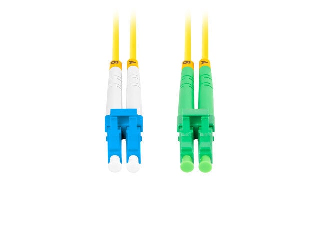 FIBEROPTISK PATCHKABEL SM LC/APC-LC/UPC DUPLEX 0,5M LSZH G657A1 3,0MM GUL LANBERG