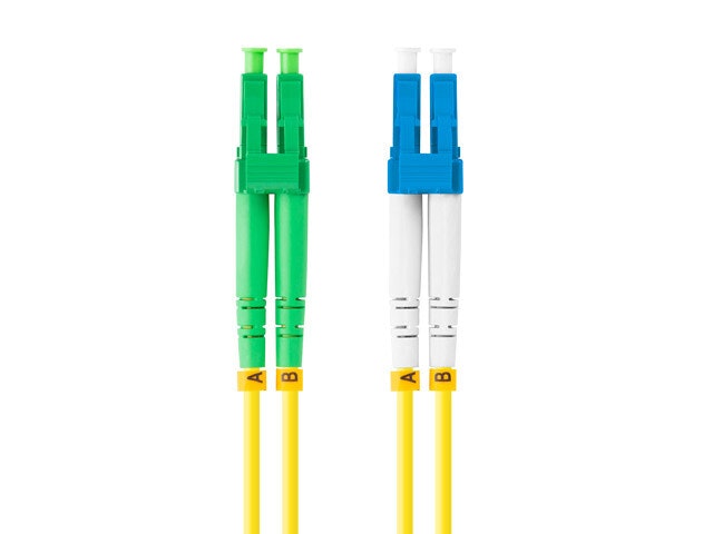 FIBEROPTISK PATCHKABEL SM LC/APC-LC/UPC DUPLEX 0,5M LSZH G657A1 3,0MM GUL LANBERG