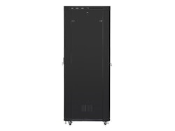 RACKSKÅP 19" FRISTÅENDE 47U/800X1000 (FLAT PACK) MED NÄTDÖRR LCD SVART LANBERG V2