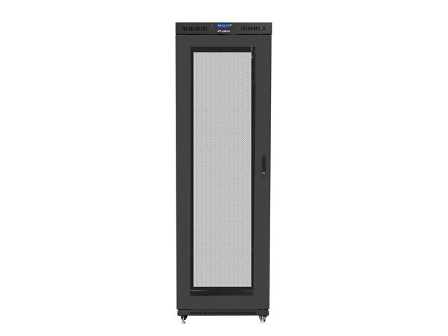 RACKSKÅP 19" FRISTÅENDE 47U/800X1000 (FLAT PACK) MED NÄTDÖRR LCD SVART LANBERG V2