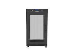 RACKSKÅP 19" FRISTÅENDE 22U/600X600 (FLAT PACK) MED NÄTDÖRR LCD SVART LANBERG V2