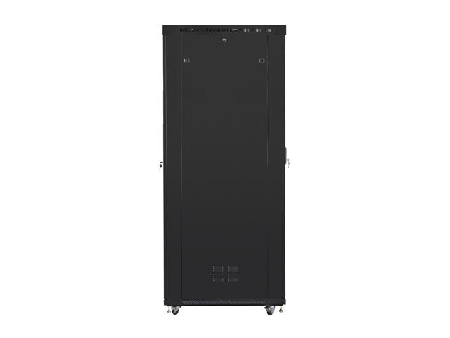 RACKSKÅP 19" FRISTÅENDE 47U/800X1200 (FLAT PACK) MED GLASDÖRR LCD SVART LANBERG V2