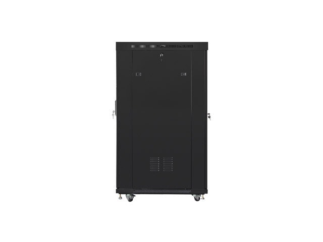 RACKSKÅP 19" FRISTÅENDE 22U/800X1000 (FLAT PACK) MED NÄTDÖRR LCD SVART LANBERG V2