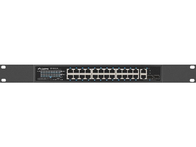 SWITCH LANBERG 24X 100MB POE+/2X COMBO RACK 19" GIGABIT ETHERNET 250W