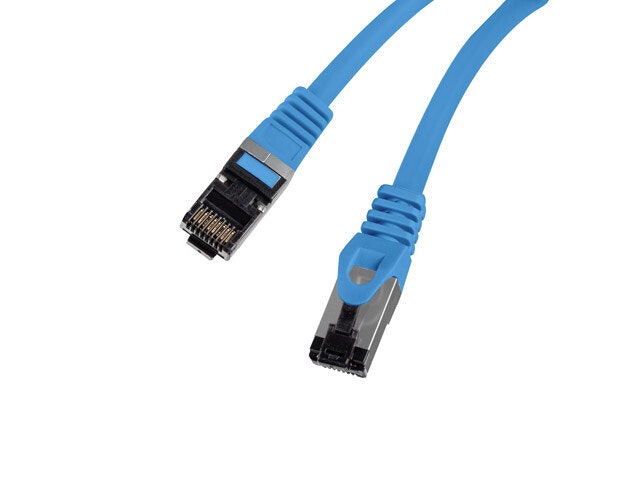 PATCHKABEL CAT.8.1 S/FTP LSZH CU 0,5M BLÅ FLUKE PASSERADE LANBERG