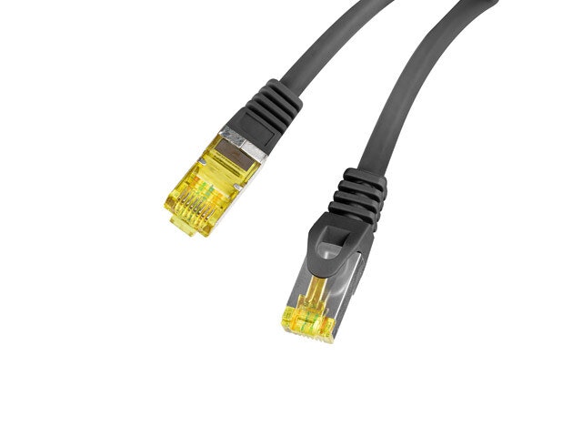 PATCHKABEL CAT.6A S/FTP LSZH CU 3M SVART FLUKE PASSED LANBERG