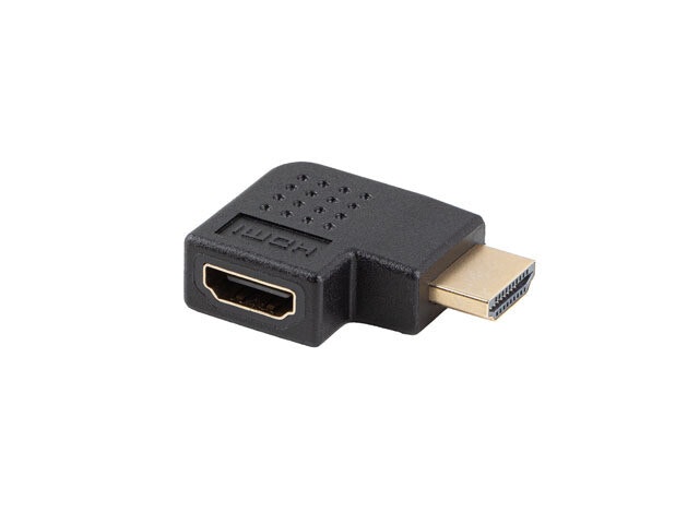 undefinedHDMI(M)->HDMI(F) ADAPTER 4K VINKLAD HÖGER SVART LANBERGundefined