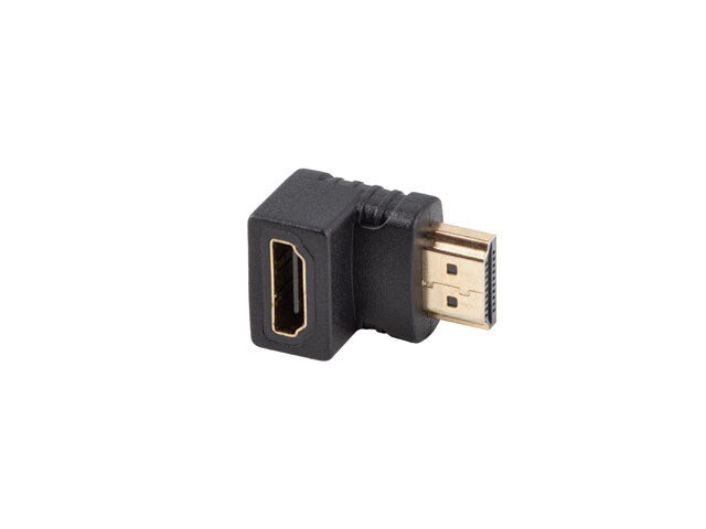 undefinedHDMI(M)->HDMI(F) ADAPTER 4K VINKLAD NEDÅT SVART LANBERGundefined