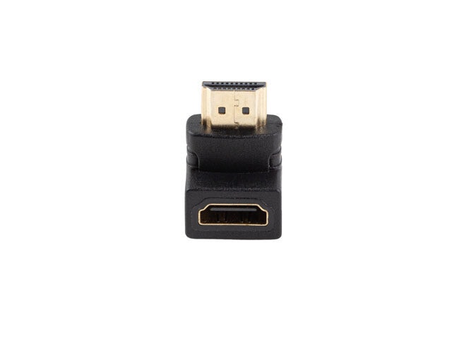 undefinedHDMI(M)->HDMI(F) ADAPTER 4K VINKLAD NEDÅT SVART LANBERGundefined