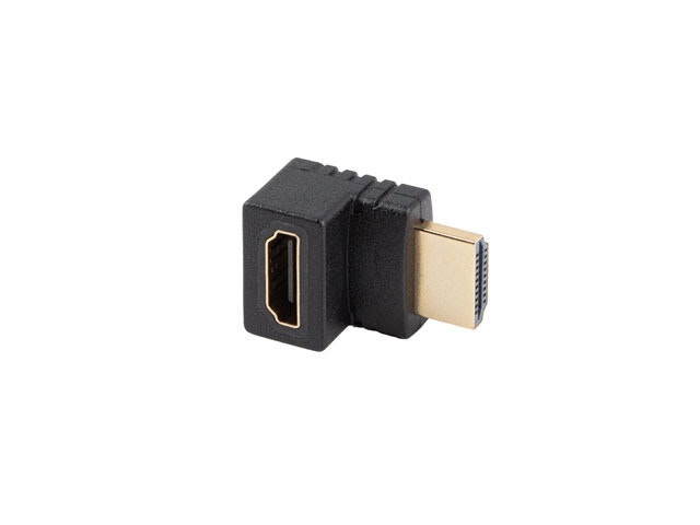 undefinedHDMI(M)->HDMI(F) ADAPTER 4K VINKLAD UPP SVART LANBERGundefined