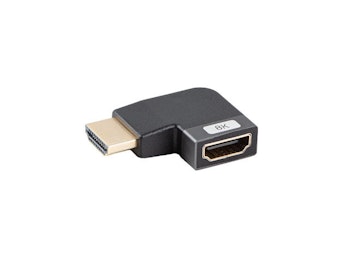 undefinedHDMI(M)->HDMI(F) ADAPTER 8K VINKLAD VÄNSTER ALUMINIUM SILVER LANBERGundefined