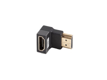 undefinedHDMI(M)->HDMI(F) ADAPTER 8K VINKLAD NEDÅT ALUMINIUM SILVER LANBERGundefined