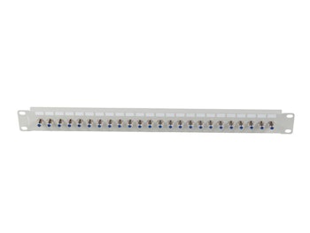 PATCHPANEL 24 PORTAR 1U F-TYP KONTAKT GRÅ LANBERG