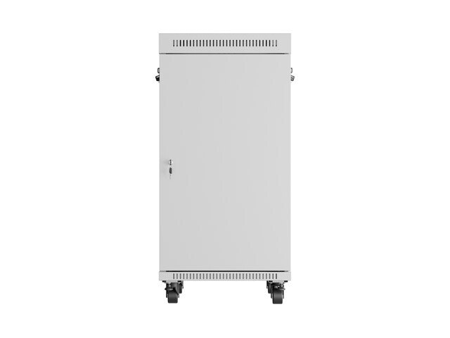 RACKSKÅP 19" FRISTÅENDE 22U/600X800 (FLAT PACK) MED GLASDÖRR LCD GRÅ LANBERG V2