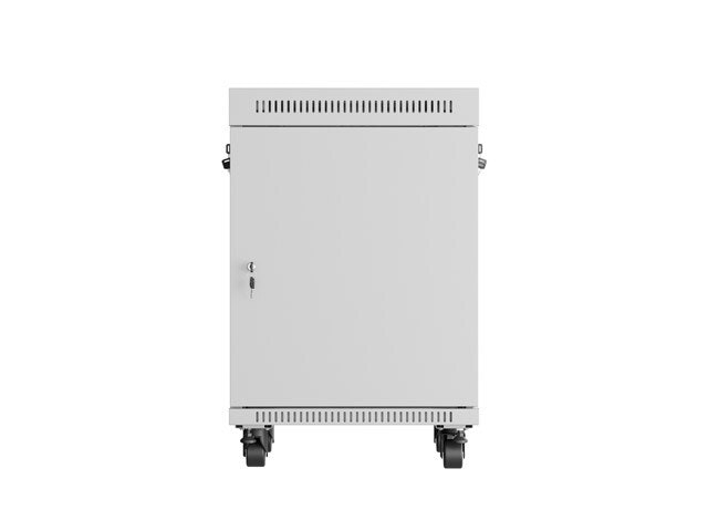 RACKSKÅP 19" FRISTÅENDE 15U/600X600 (FLAT PACK) MED GLASDÖRR LCD GRÅ LANBERG V2