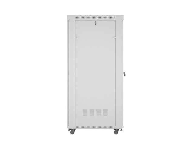 RACKSKÅP 19" FRISTÅENDE 42U/800X1000 (FLAT PACK) MED GLASDÖRR LCD GRÅ LANBERG V2