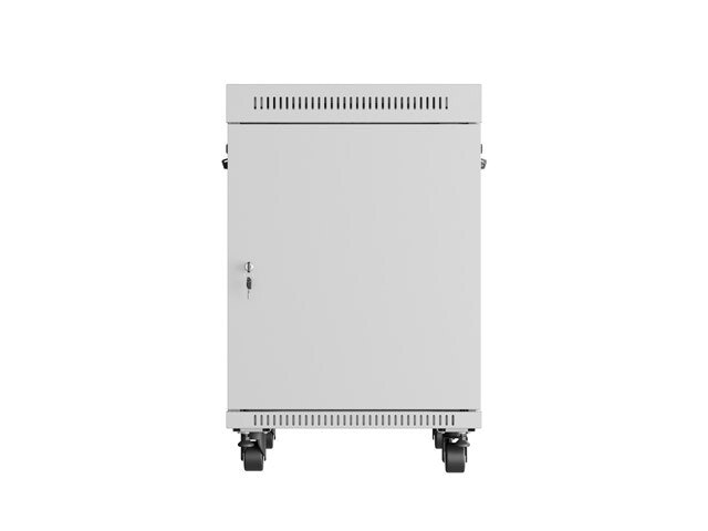 RACKSKÅP 19" FRISTÅENDE 15U/600X800 (FLAT PACK) MED GLASDÖRR LCD GRÅ LANBERG V2