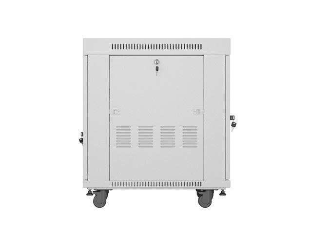 RACKSKÅP 19" FRISTÅENDE 15U/600X800 (FLAT PACK) MED GLASDÖRR LCD GRÅ LANBERG V2