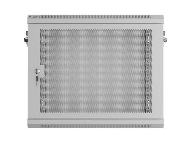 INSTALLATIONSRACK 19" 9U 600X450 GRÅ PERFORERAD DÖRR LANBERG (FLAT PACK)
