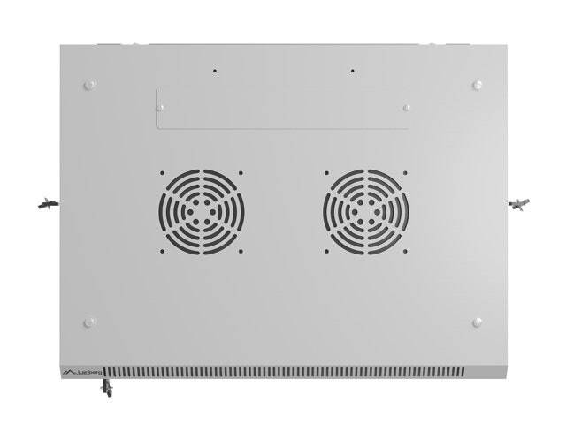 INSTALLATIONSRACK 19" 6U 600X450 GRÅ PERFORERAD DÖRR LANBERG (FLAT PACK)