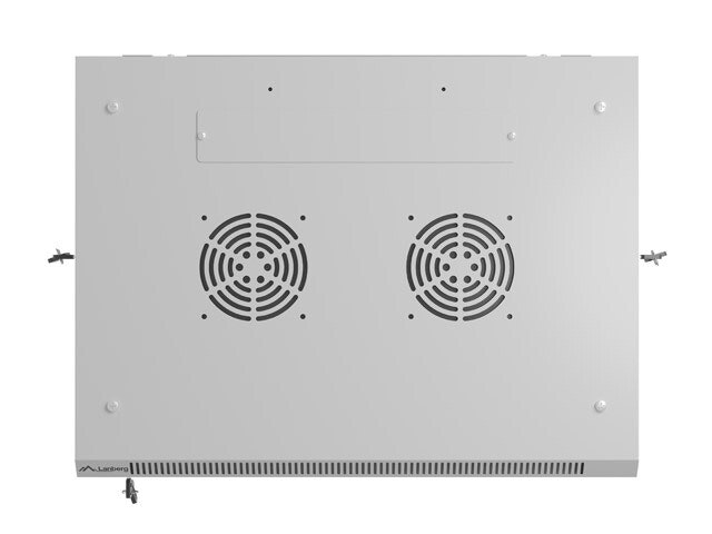 INSTALLATIONSRACK 19" 4U 600X450 GRÅ PERFORERAD DÖRR LANBERG (FLAT PACK)