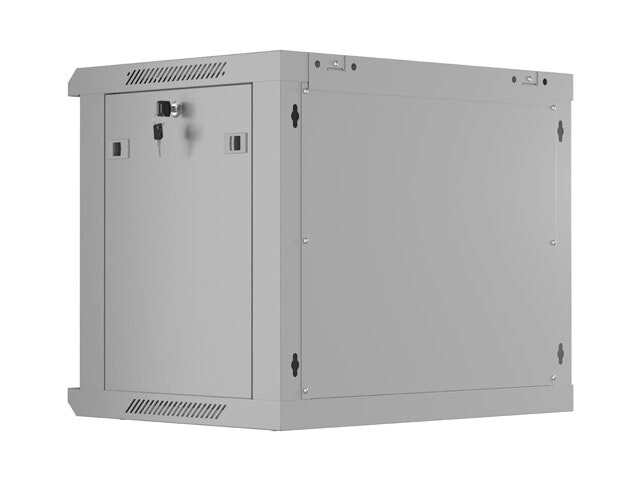 INSTALLATIONSRACK 19" 9U 600X450 GRÅ PERFORERAD DÖRR LANBERG (FLAT PACK)
