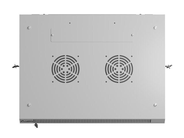 INSTALLATIONSRACK 19" 9U 600X450 GRÅ PERFORERAD DÖRR LANBERG (FLAT PACK)