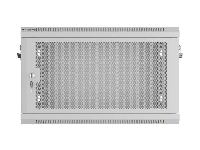 INSTALLATIONSRACK 19" 6U 600X450 GRÅ PERFORERAD DÖRR LANBERG (FLAT PACK)