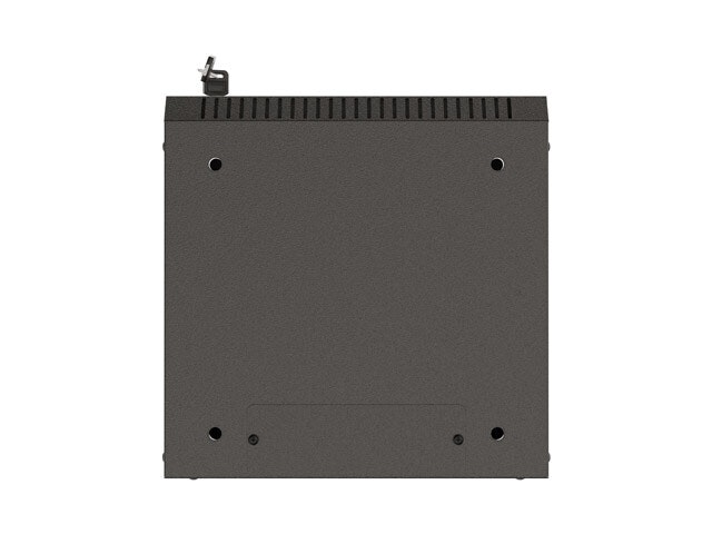 RACKSKÅP 10" VÄGGMONTERAT 4U/300X300 (FLAT PACK) MED GLASDÖRR SVART LANBERG