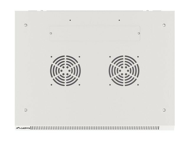 RACKSKÅP 19" VÄGGMONTERAT 4U/600X450 (FLAT PACK) V2 GRÅ LANBERG