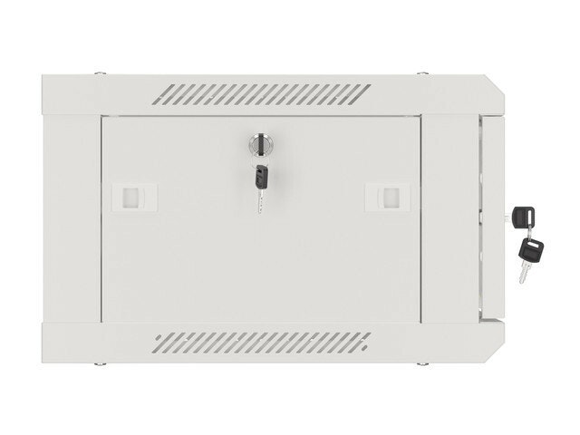 RACKSKÅP 19" VÄGGMONTERAT 4U/600X450 (FLAT PACK) V2 GRÅ LANBERG