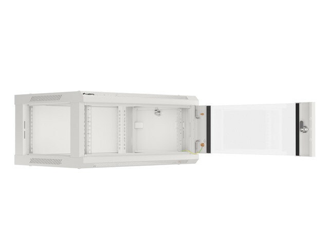 RACKSKÅP 19" VÄGGMONTERAT 4U/600X450 (FLAT PACK) V2 GRÅ LANBERG