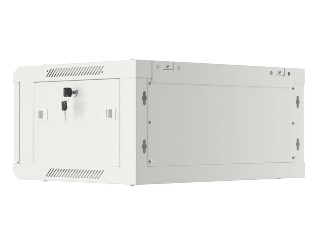 RACKSKÅP 19" VÄGGMONTERAT 4U/600X450 (FLAT PACK) V2 GRÅ LANBERG
