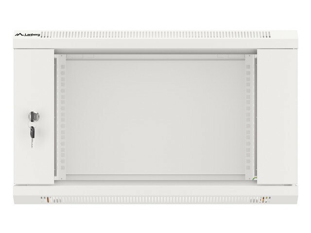 RACKSKÅP 19" VÄGGMONTERAT 6U/600X450 (FLAT PACK) V2 GRÅ LANBERG