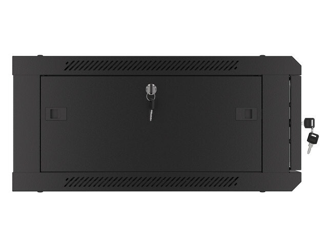 RACKSKÅP 19" VÄGGMONTERAT 4U/600X600 (FLAT PACK) V2 SVART LANBERG