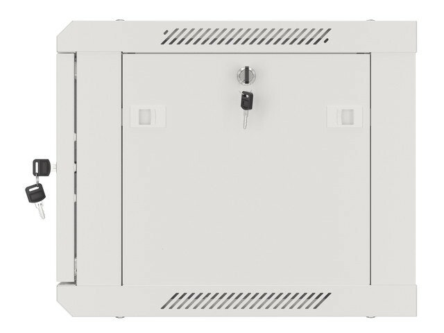 RACKSKÅP 19" VÄGGMONTERAT 6U/600X450 (FLAT PACK) V2 GRÅ LANBERG