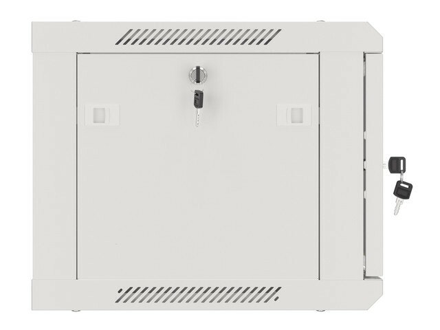 RACKSKÅP 19" VÄGGMONTERAT 6U/600X450 (FLAT PACK) V2 GRÅ LANBERG