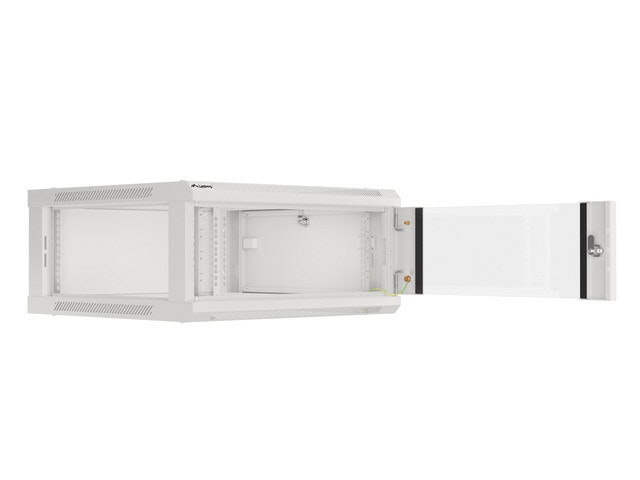 RACKSKÅP 19" VÄGGMONTERAT 4U/600X600 (FLAT PACK) V2 GRÅ LANBERG