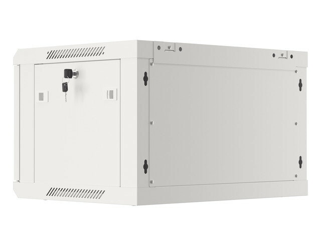 RACKSKÅP 19" VÄGGMONTERAT 6U/600X450 (FLAT PACK) V2 GRÅ LANBERG