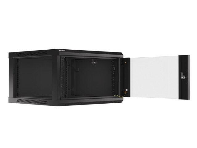 RACKSKÅP 19" VÄGGMONTERAT 6U/600X600 (FLAT PACK) SVART LANBERG V2
