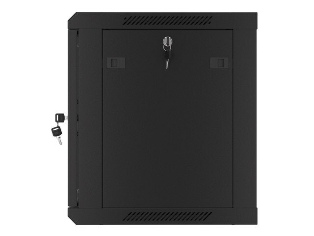 RACKSKÅP 19" VÄGGMONTERAT 9U/600X450 (FLAT PACK) V2 SVART LANBERG