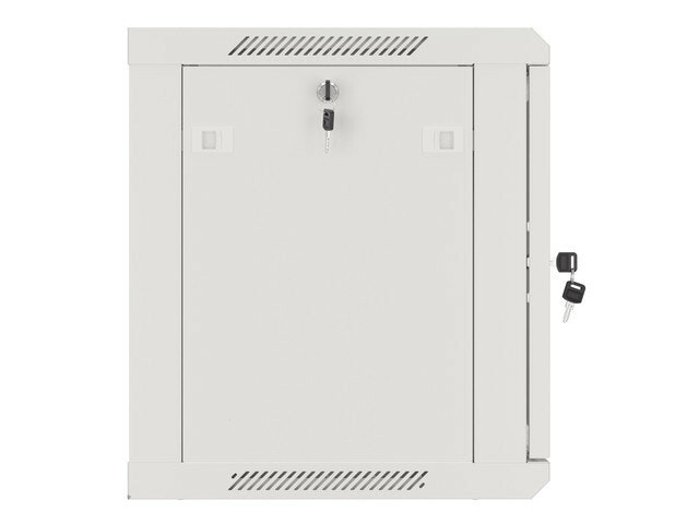 RACKSKÅP 19" VÄGGMONTERAT 9U/600X450 (FLAT PACK) MED GLASDÖRR GRÅ LANBERG V2