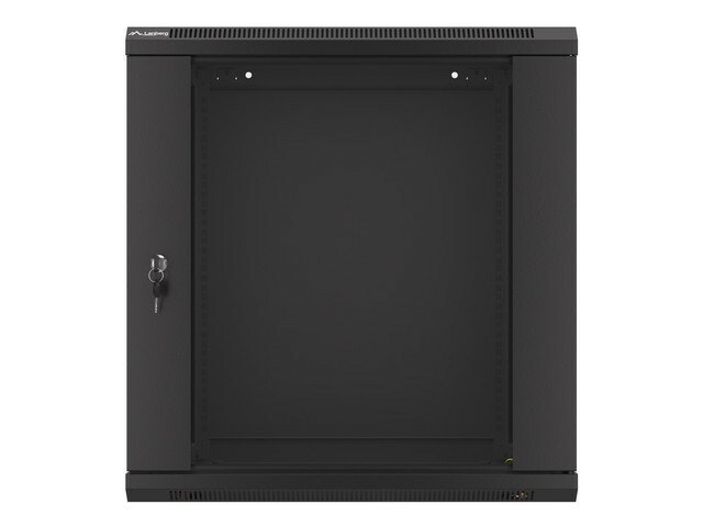 RACKSKÅP 19" VÄGGMONTERAT 12U/600X450 (FLAT PACK) SVART LANBERG V2